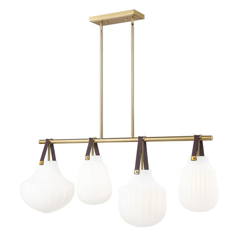 Z-Lite Newbury 4 Light Pendant in Matte Black Finish Model: 7513-4L-MB