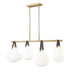 Z-Lite Newbury 4 Light Pendant in Matte Black Finish Model: 7513-4L-MB