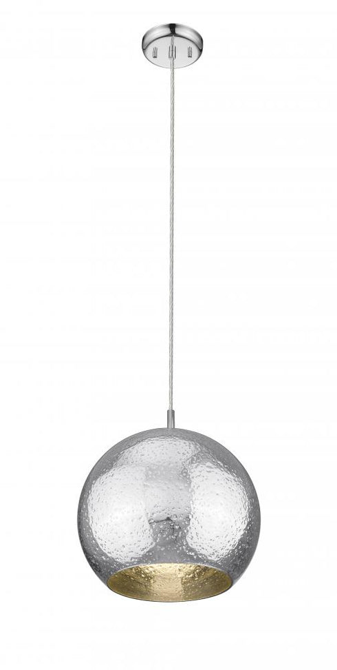 Z-Lite Nimbus 1 Light Pendant in Chrome Finish Model: 916-12CH