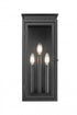 Z-Lite Nova 3 Light Outdoor Wall Light in Black Finish Model: 5018M-BK