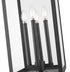 Z-Lite Nova 4 Light Outdoor Pier Mounted Fixture in Black Finish Model: 5018PHBR-533PM-BK