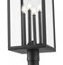 Z-Lite Nova 4 Light Outdoor Post Mounted Fixture in Black Finish Model: 5018PHBR-564P-BK