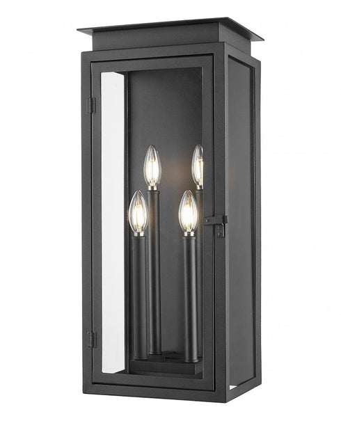 Z-Lite Nova 4 Light Outdoor Wall Light in Black Finish Model: 5018B-BK