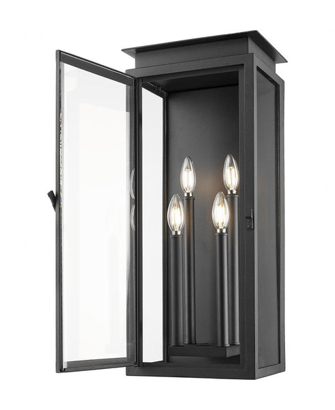 Z-Lite Nova 4 Light Outdoor Wall Light in Black Finish Model: 5018B-BK