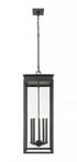 Z-Lite Nova 5 Light Outdoor Chain Mount Ceiling Fixture in Black Finish Model: 5018CHXL-BK