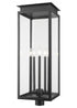 Z-Lite Nova 5 Light Outdoor Post Mount Fixture in Black Finish Model: 5018PHXLR-BK