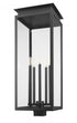Z-Lite Nova 5 Light Outdoor Post Mount Fixture in Black Finish Model: 5018PHXLS-BK