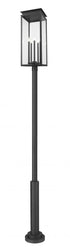 Z-Lite Nova 5 Light Outdoor Post Mounted Fixture in Black Finish Model: 5018PHXLR-5010P-BK