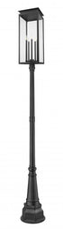 Z-Lite Nova 5 Light Outdoor Post Mounted Fixture in Black Finish Model: 5018PHXLR-564P-BK