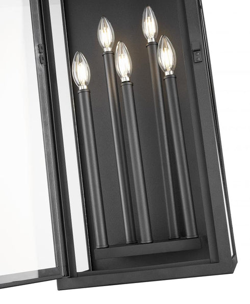 Z-Lite Nova 5 Light Outdoor Wall Light in Black Finish Model: 5018XL-BK
