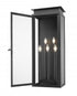 Z-Lite Nova 5 Light Outdoor Wall Light in Black Finish Model: 5018XL-BK