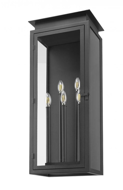 Z-Lite Nova 5 Light Outdoor Wall Light in Black Finish Model: 5018XL-BK