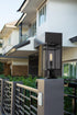 Z-Lite Nuri 1 Light Outdoor Pier Mounted Fixture in Black Finish Model: 596PHMR-553PM-BK