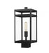 Z-Lite Nuri 1 Light Outdoor Post Mount Fixture in Black Finish Model: 596PHMS-BK