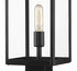 Z-Lite Nuri 1 Light Outdoor Post Mount Fixture in Black Finish Model: 596PHMS-BK