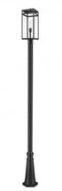 Z-Lite Nuri 1 Light Outdoor Post Mounted Fixture in Black Finish Model: 596PHBR-519P-BK