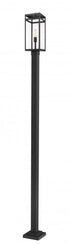 Z-Lite Nuri 1 Light Outdoor Post Mounted Fixture in Black Finish Model: 596PHBS-536P-BK