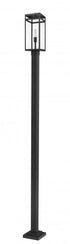 Z-Lite Nuri 1 Light Outdoor Post Mounted Fixture in Black Finish Model: 596PHBS-536P-BK