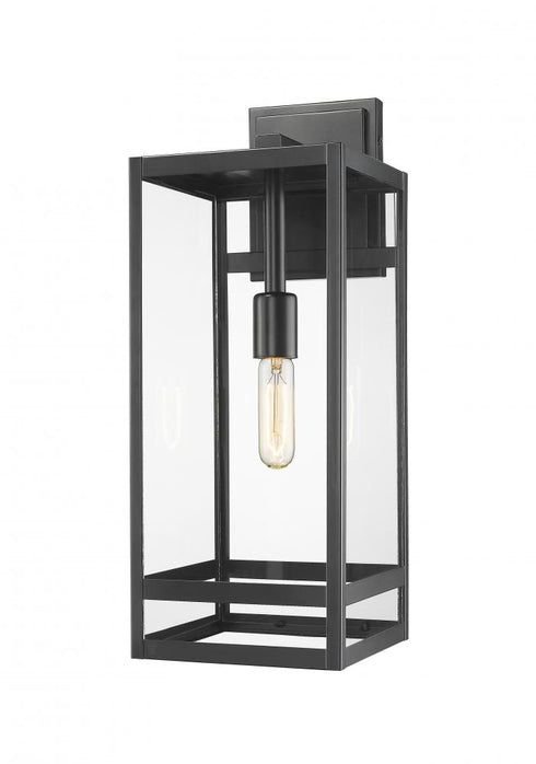 Z-Lite Nuri 1 Light Outdoor Wall Light in Black Finish Model: 596B-BK