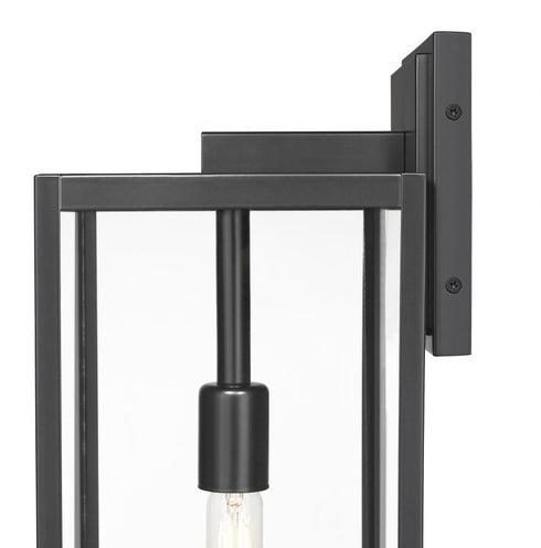 Z-Lite Nuri 1 Light Outdoor Wall Light in Black Finish Model: 596B-BK