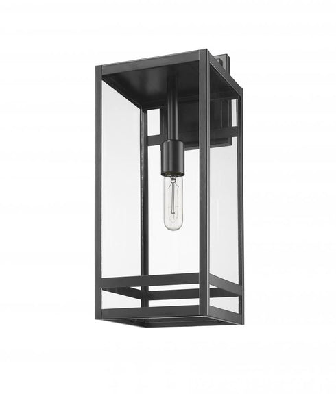 Z-Lite Nuri 1 Light Outdoor Wall Light in Black Finish Model: 596B-BK