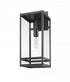 Z-Lite Nuri 1 Light Outdoor Wall Light in Black Finish Model: 596B-BK