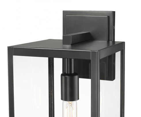 Z-Lite Nuri 1 Light Outdoor Wall Light in Black Finish Model: 596M-BK