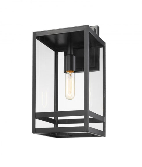Z-Lite Nuri 1 Light Outdoor Wall Light in Black Finish Model: 596M-BK