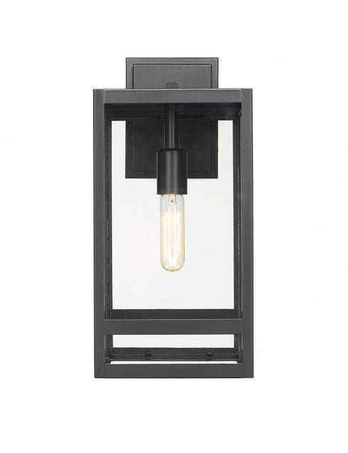 Z-Lite Nuri 1 Light Outdoor Wall Light in Black Finish Model: 596M-BK