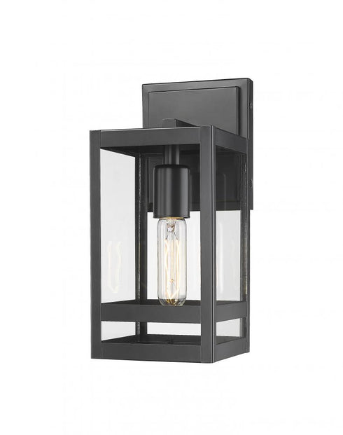 Z-Lite Nuri 1 Light Outdoor Wall Light in Black Finish Model: 596S-BK