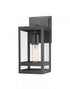 Z-Lite Nuri 1 Light Outdoor Wall Light in Black Finish Model: 596S-BK
