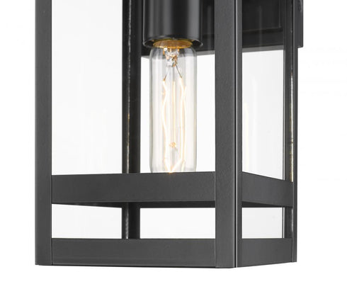 Z-Lite Nuri 1 Light Outdoor Wall Light in Black Finish Model: 596S-BK