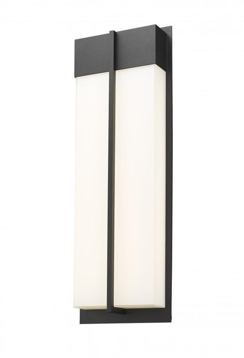 Z-Lite Nyx 2 Light Outdoor Wall Light in Black Finish Model: 5014B-BK-LED