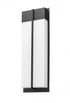 Z-Lite Nyx 2 Light Outdoor Wall Light in Black Finish Model: 5014B-BK-LED