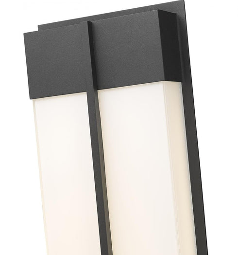 Z-Lite Nyx 2 Light Outdoor Wall Light in Black Finish Model: 5014B-BK-LED