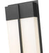 Z-Lite Nyx 2 Light Outdoor Wall Light in Black Finish Model: 5014B-BK-LED