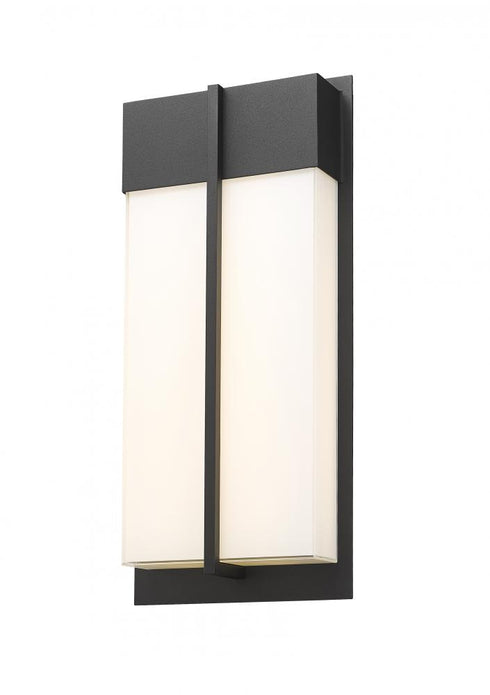 Z-Lite Nyx 2 Light Outdoor Wall Light in Black Finish Model: 5014M-BK-LED
