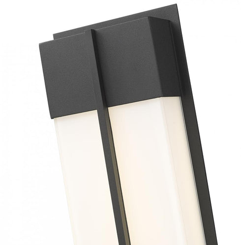 Z-Lite Nyx 2 Light Outdoor Wall Light in Black Finish Model: 5014S-BK-LED