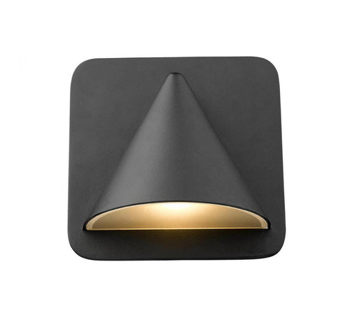 Z-Lite Obelisk 1 Light Outdoor Wall Light in Black Finish Model: 578BK-LED