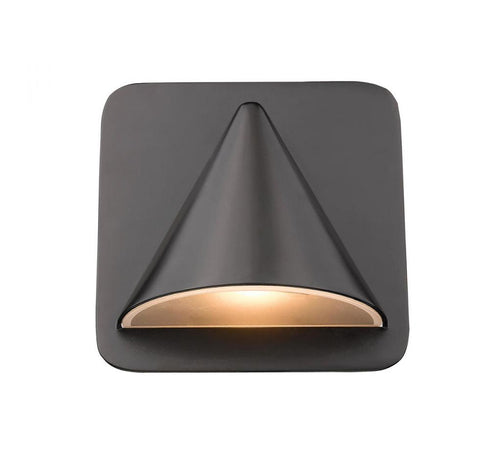 Z-Lite Obelisk 1 Light Outdoor Wall Light in Black Finish Model: 578BK-LED