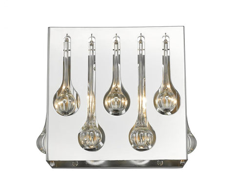Z-Lite Oberon 2 Light Wall Sconce in Chrome Finish Model: 453SQ2S-CH