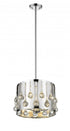 Z-Lite Oberon 3 Light Pendant in Chrome Finish Model: 453-13CH