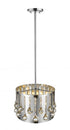Z-Lite Oberon 3 Light Pendant in Chrome Finish Model: 453-13CH