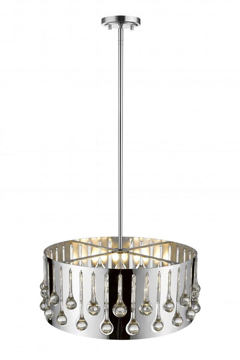 Z-Lite Oberon 5 Light Pendant in Chrome Finish Model: 453-20CH