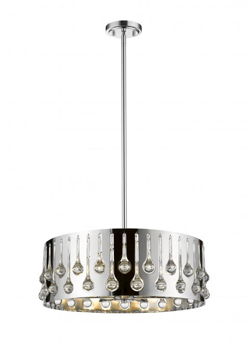 Z-Lite Oberon 6 Light Chandelier in Chrome Finish Model: 453-24CH