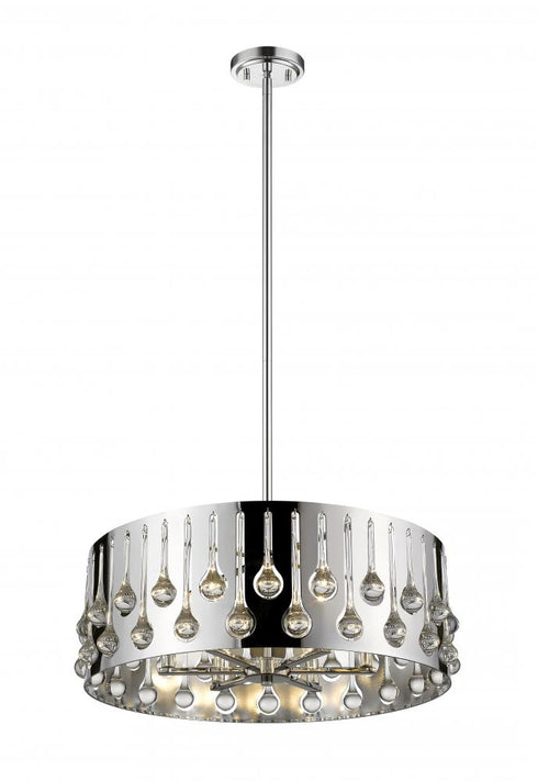 Z-Lite Oberon 6 Light Chandelier in Chrome Finish Model: 453-24CH