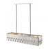Z-Lite Oberon 7 Light Linear Chandelier in Chrome Finish Model: 453-43CH