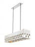 Z-Lite Oberon 7 Light Linear Chandelier in Chrome Finish Model: 453-43CH