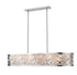 Z-Lite Opal 8 Light Linear Chandelier in Chrome Finish Model: 195-55CH