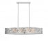 Z-Lite Opal 8 Light Linear Chandelier in Chrome Finish Model: 195-55CH